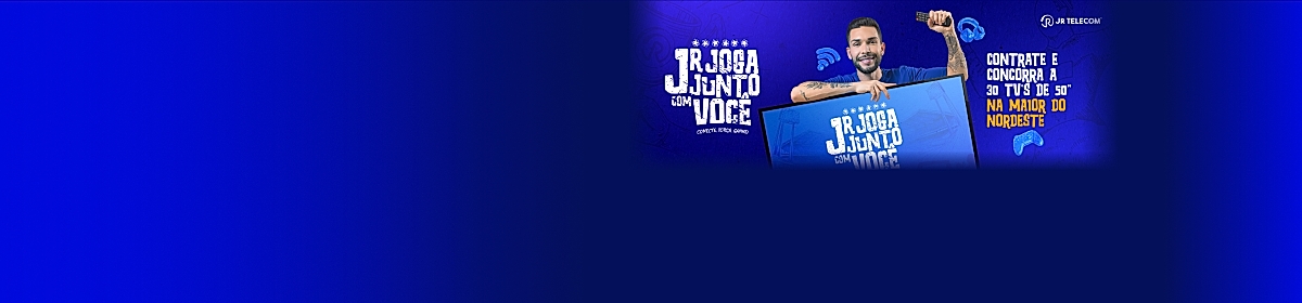 Imagem promocional da Jr Telecom com destaque para internet fibra óptica