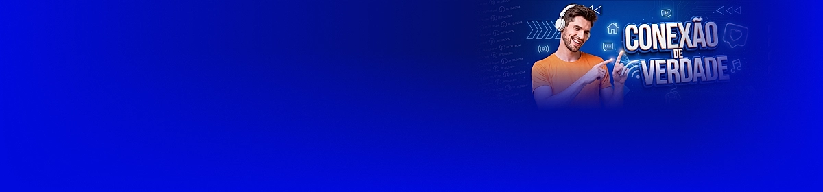 Imagem promocional da Jr Telecom com destaque para internet fibra óptica